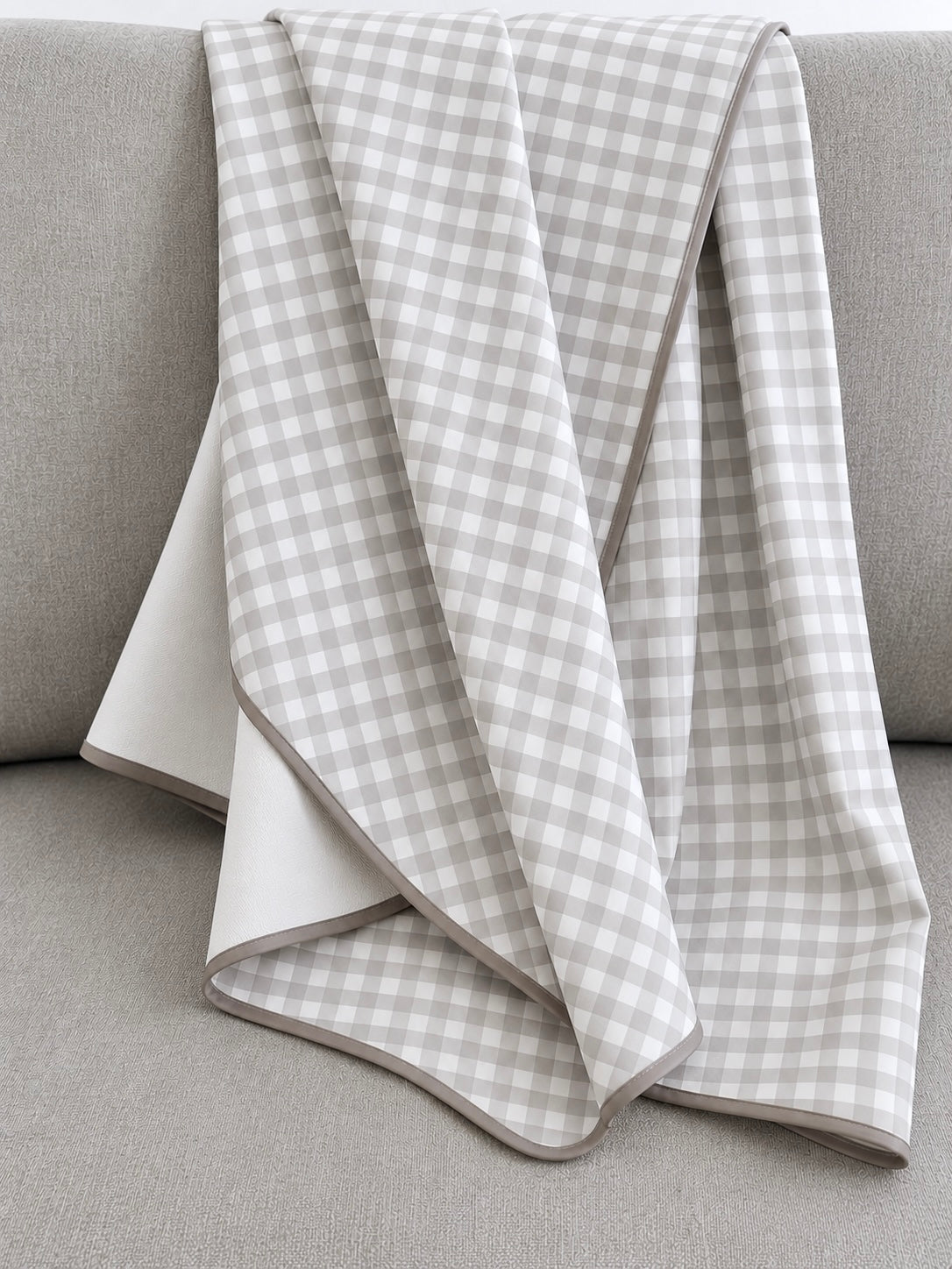 Weekend Molly Gingham - Light Gray