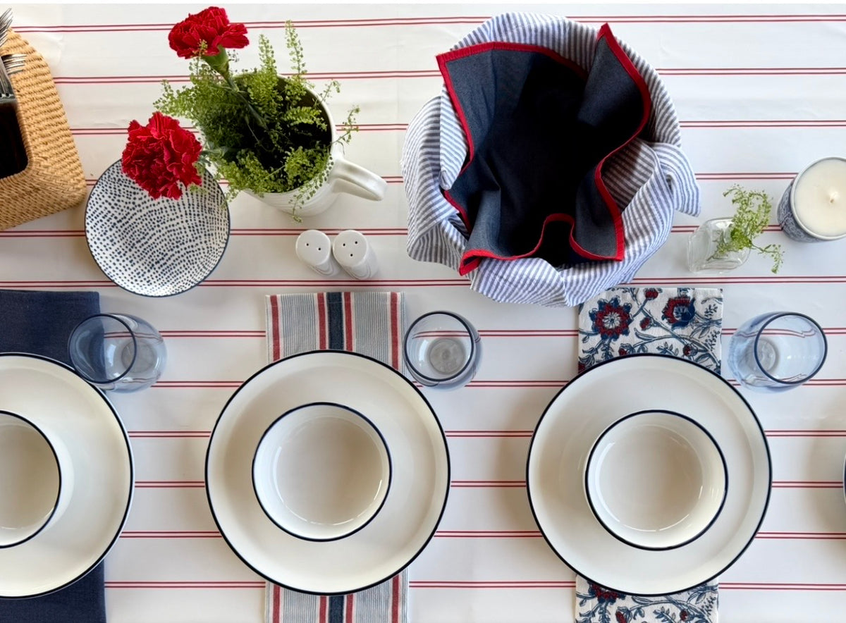 Weekend Lou Double Stripe - Red