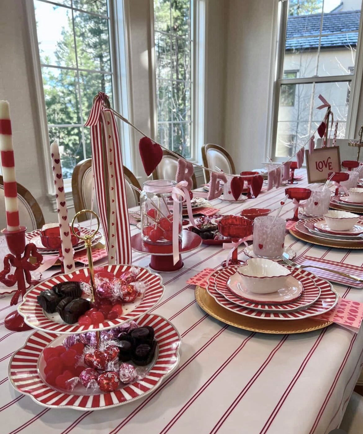Weekend Lou Double Stripe - Red